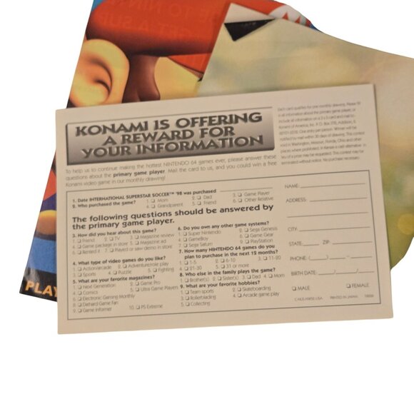 International Superstar Soccer 98 Nintendo 64 N64 Complete In Box Ex Rental - Picture 5 of 15